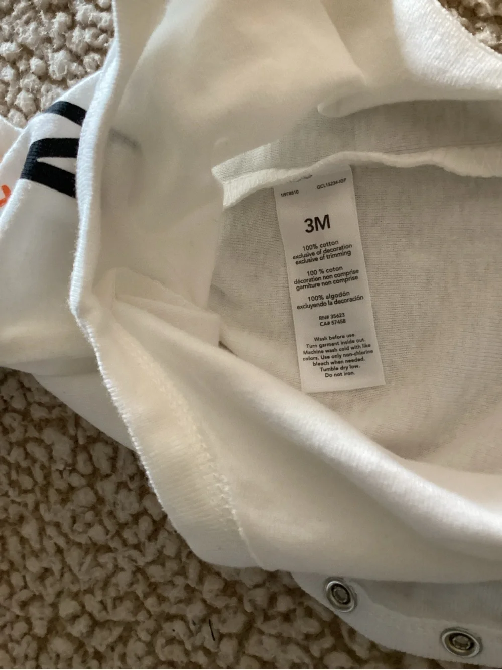 Carters off white